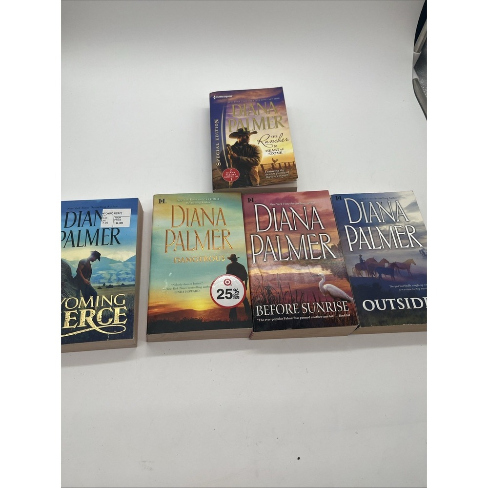 Wyoming Men Western Romance Lot of 5 Paperback Books by Diana Palmer Novels - Picture 1 of 16